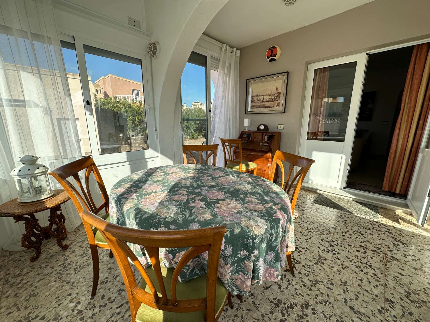 Detached villa distributed on one floor with 2 bedrooms and garage